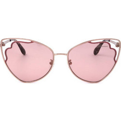Blumarine SBM152 0E59 Γυναικεία Γυαλιά Ηλίου Cat Eye Μεταλλικά Χρυσά με Ροζ Φακό