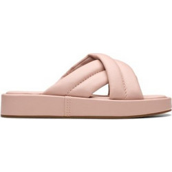 Clarks Δερμάτινα Γυναικεία Σανδάλια Nude 26181185