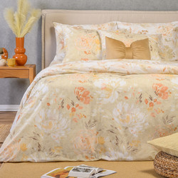 Melinen Σετ Σεντόνια Υπέρδιπλα 235x270 Casual Line Anabelle Beige