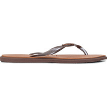 Havaianas Γυναικείες Σαγιονάρες Αντιολισθητικές Καφέ 4149584-0727