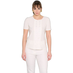 Fibes Fashion Γυναικείο Καλοκαιρινό Top Λευκό 03-6668