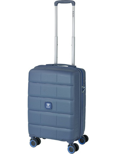 Dielle 210 Βαλίτσα Καμπίνας 55x36x20cm με 4 Ρόδες Μπλε