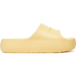 Tommy Hilfiger Γυναικείες Παντόφλες Καλοκαιρινές Flatforms Αντιολισθητικές Κολυμβητηρίου Κίτρινες EN0EN02879-ZGB
