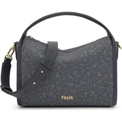 Tous City Kaos Mini Lines Γυναικεία Τσάντα Χειρός από Δερματίνη Ανθρακί 2002183848