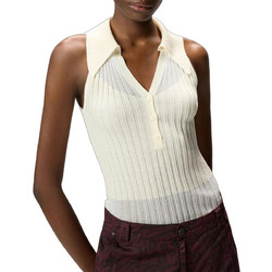 Pinko Γυναικείο Καλοκαιρινό Top Πλεκτό Λευκό 106318A34B-C14