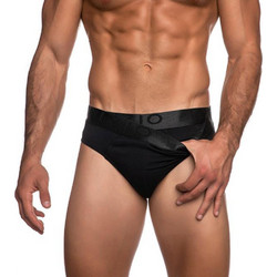 Inizio Ανδρικά Σλιπ Βαμβακερά Μαύρα 2Pack 4300-1