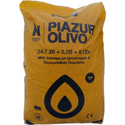 Teofert Piazur Olivo Κοκκώδες Λίπασμα Βορίου Ψευδαργύρου 24-7-20 25kg