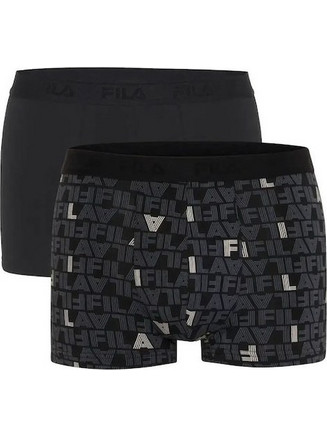 Fila Ανδρικά Μποξεράκια Σετ 2Pack Μαύρα FU5368-999