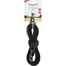 Vadigran Tracking Λουρί Σκύλου 5m x 15mm Μαύρο