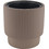 TNS Vega Γλάστρα Στρογγυλή Πλαστική Καφέ 36.5x38cm 32-800-2101