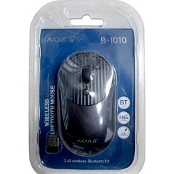 AOAS B1010 Ασύρματο Bluetooth Ποντίκι Black