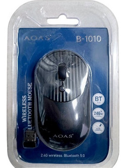 AOAS B1010 Ασύρματο Bluetooth Ποντίκι Black