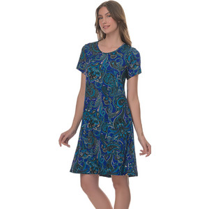 PNN Nightwear Mini Καλοκαιρινό Καθημερινό Φόρεμα Μεταξωτό Navy Μπλε 0263-3010