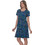 PNN Nightwear Mini Καλοκαιρινό Καθημερινό Φόρεμα Μεταξωτό Navy Μπλε 0263-3010