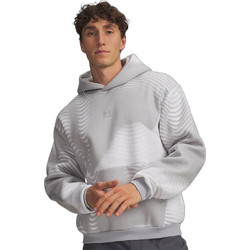 Under Armour Icon Fleece Printed Ανδρικό Αθλητικό Φούτερ με Κουκούλα Γκρι 6016615-011