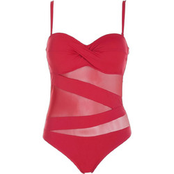 Gsecret Ολόσωμο Μαγιό Strapless με Ενίσχυση Κόκκινο M2664-38332