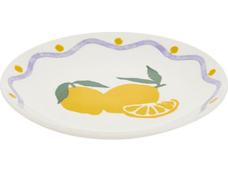 Spitishop Λεμόνια Πιάτο Φρούτου Πορσελάνης 19cm 07.212332C