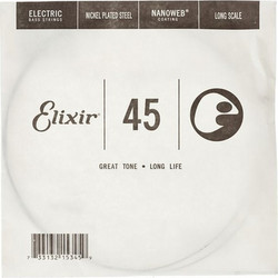 Elixir Strings 15345 Χορδή Ηλεκτρικού Μπάσου Nickel Plated Steel 45"