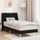 vidaXL Κρεβάτι Μονό Υφασμάτινο με Τάβλες 100x200cm 42027329