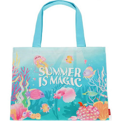 Legami Summer Is Magic Υφασμάτινη Τσάντα Θαλάσσης Ώμου Γαλάζια 37x44cm BBAG0008