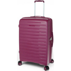 Verage V24010 Βαλίτσα Μεσαία 68x44x27cm με 4 Ρόδες Μωβ