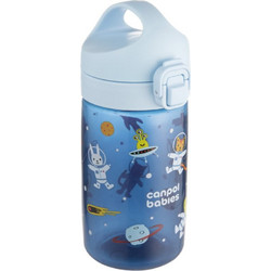 Canpol Babies Junior Space Παιδικό Παγούρι Πλαστικό BPA Free Μπλε 400ml