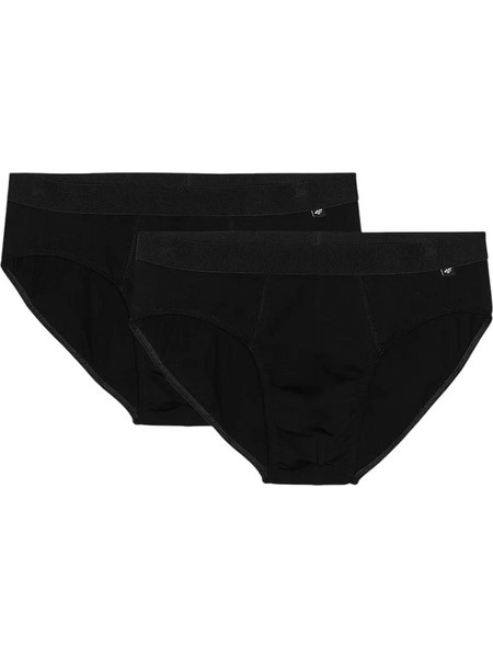 4F Ανδρικά Σλιπ Μαύρα 2Pack 4FWMM00UBXSM060-20S