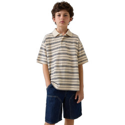 Gap Παιδικό Polo Κοντομάνικο Μπεζ Navy Μπλε 899689004