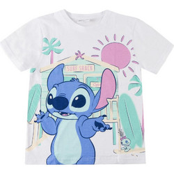 Cerda Lilo & Stitch Παιδικό T-Shirt Κοντομάνικο Λευκό Μωβ Ροζ 18445484585299 12τμχ