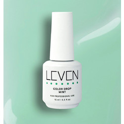 Leven Color Drop Mint Top Coat Ημιμόνιμο Βερνίκι Νυχιών 15ml
