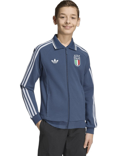 Adidas Away Anthem Παιδική Ζακέτα Φούτερ με Φερμουάρ Μπλε JY9597