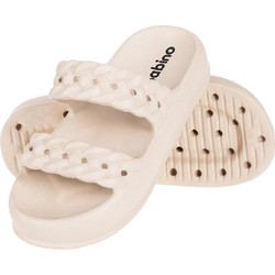 Sabino Γυναικείες Παντόφλες Καλοκαιρινές Flatforms Μπεζ E423