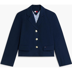 Tommy Jeans Γυναικείο Σακάκι Κοντό Υφασμάτινο Navy Μπλε DW0DW22910-C1G