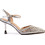 Versace 19V69 Γόβες Slingback Δερμάτινες με Λεπτό Χαμηλό Τακούνι Ασημί AM5H108-988