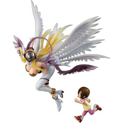 MegaHouse Digimon Adventure Precious G.E.M. Series Angewomon & Hikari Yagami 22cm