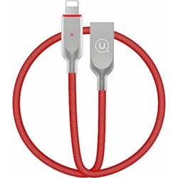 Usams US-SJ170 Braided USB-A to Lightning Cable 1.9m Red IPYSUSB203