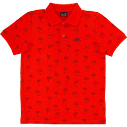 4F Ανδρική Αθλητική Μπλούζα Polo Κόκκινη 4FJWSS26TPTSM0763-62S
