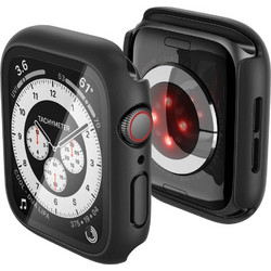 Spigen Thin Fit 360 Πλαστική Θήκη με Προστασία Οθόνης για Apple Watch 4 / 5 / 6 / 7 / 8 / 9 / SE 44mm Μαύρη