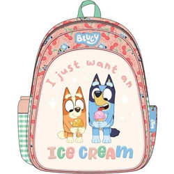 Graffiti Bluey Ice Cream Σχολική Τσάντα Πλάτης Νηπιαγωγείου Πολύχρωμη 260292