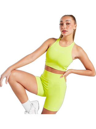 Pink Soda Sport Αθλητικό Μπουστάκι με Μέτρια Στήριξη Κίτρινο PSSTW11626621