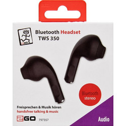 2GO TWS 350 Ακουστικά Bluetooth In Ear Black