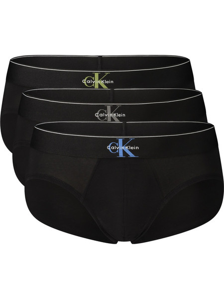 Calvin Klein Ανδρικά Σλιπ Βαμβακερά Μαύρα 3Pack LV00NB4471-GUV