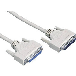 Digitus AK-610201-100-E Καλώδιο RS-232 DB25 Male to RS-232 DB25 Female 10m Beige