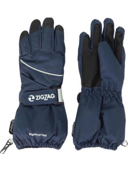 Zig-Zag Kempston Αδιάβροχα Παιδικά Γάντια Σκι & Snowboard Navy Μπλε