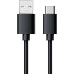 RealPower 255650 USB-A to USB-C 0.6m Black