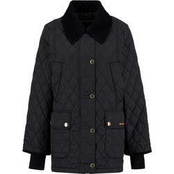 Barbour Αμάνικο Γυναικείο Μπουφάν Puffer Κοντό Μαύρο LQU1849