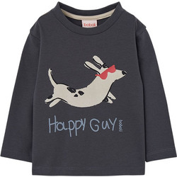 Boboli Παιδικό T-Shirt Μακρυμάνικο Ανθρακί 694098-8116