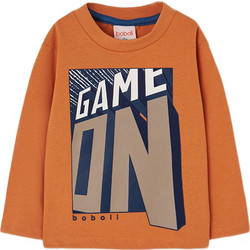 Boboli Παιδικό T-Shirt Μακρυμάνικο Πορτοκαλί 504032-1