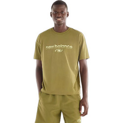 New Balance Trackside Ανδρικό Αθλητικό T-Shirt Χακί MT6279IZ-GEE