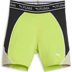 Puma Train Strong Γυναικείο Κολάν Σορτς Ψηλόμεσο Μαύρο Lime 525042-39